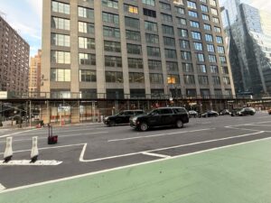 Sidewalk Shed Installation at 410 10th Ave, Manhattan