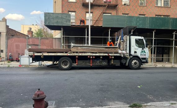 Shed installation@ 1709 E 4th St, Brooklyn, NY 1122 4