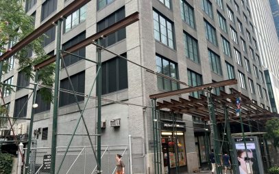 Sidewalk Shed Installation at 1411 2nd Ave, Manhattan